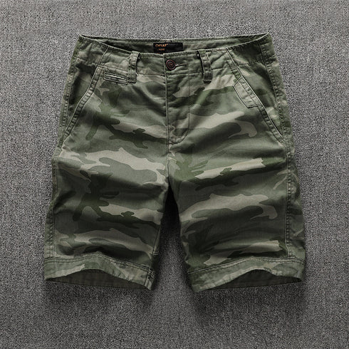 Fashion Men's Camo Durable Summer Cargo Shorts